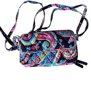 Vera Bradley Parisian Paisley Crossbody, Wallet Or Wristlet